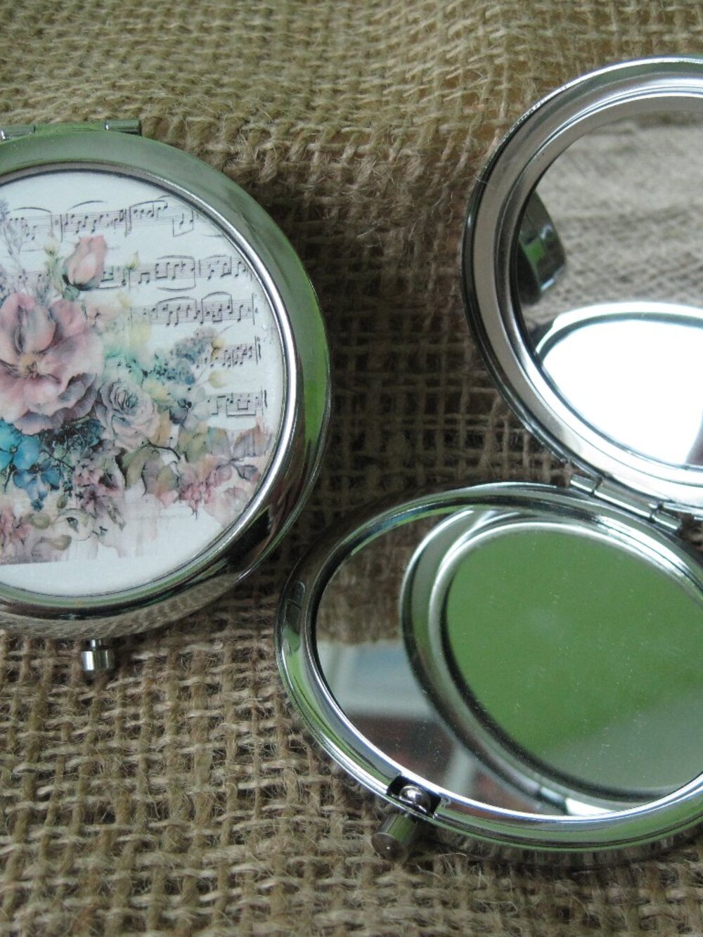 Vintage Sheet Music Themed Compact/Pocket Mirror